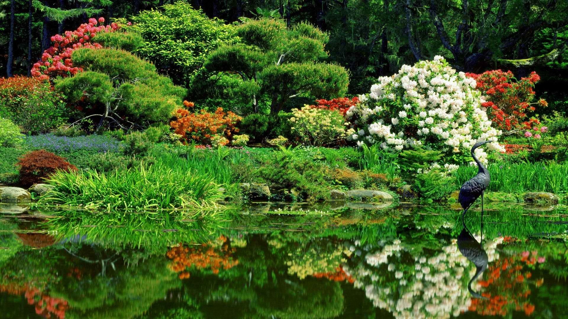 garden, Shore, Oregon, Oriental, Parks Wallpaper