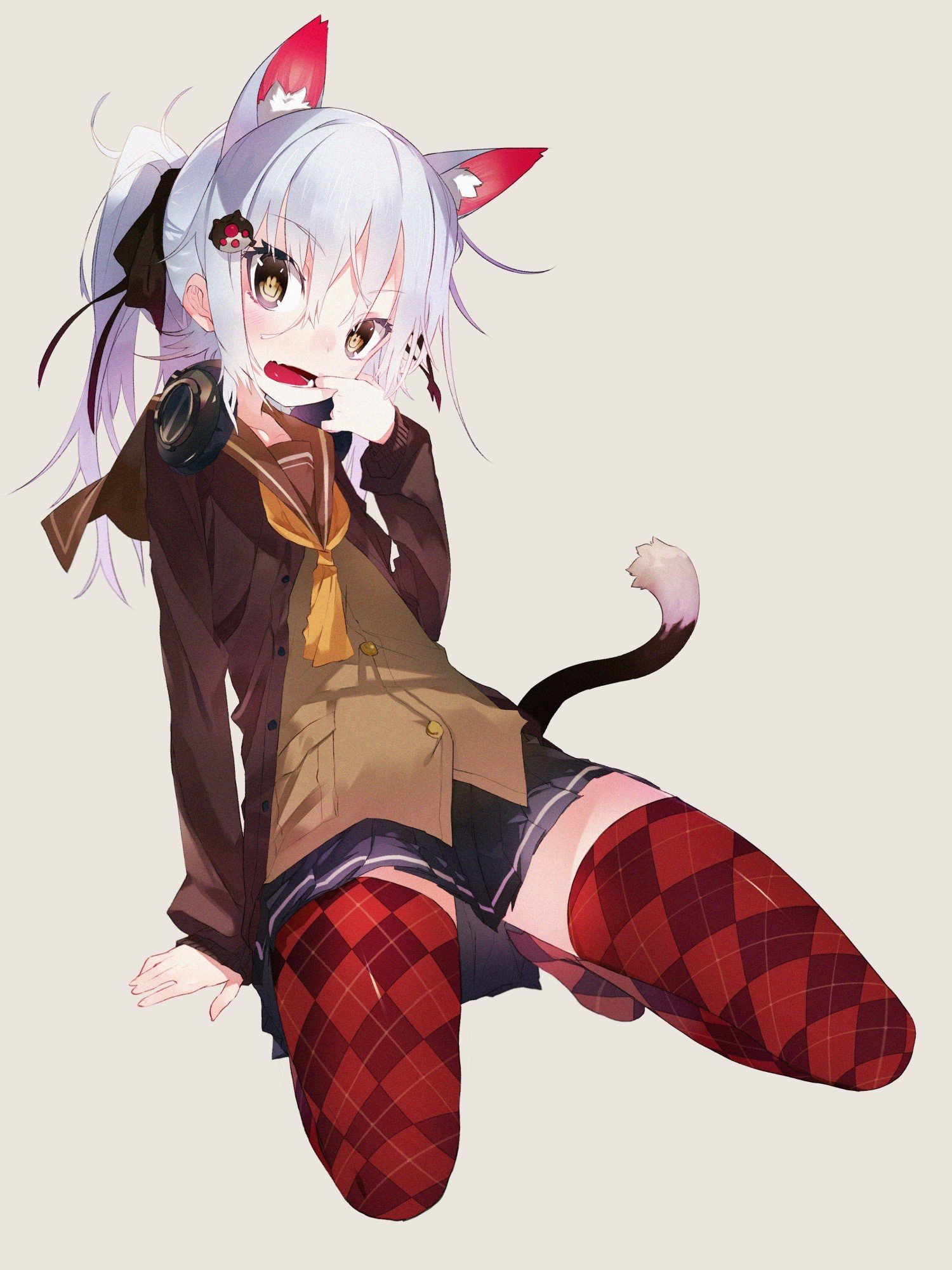 Anime Girl With Cat Ears And Tail Wallpaper Tachi The Best Porn Website 