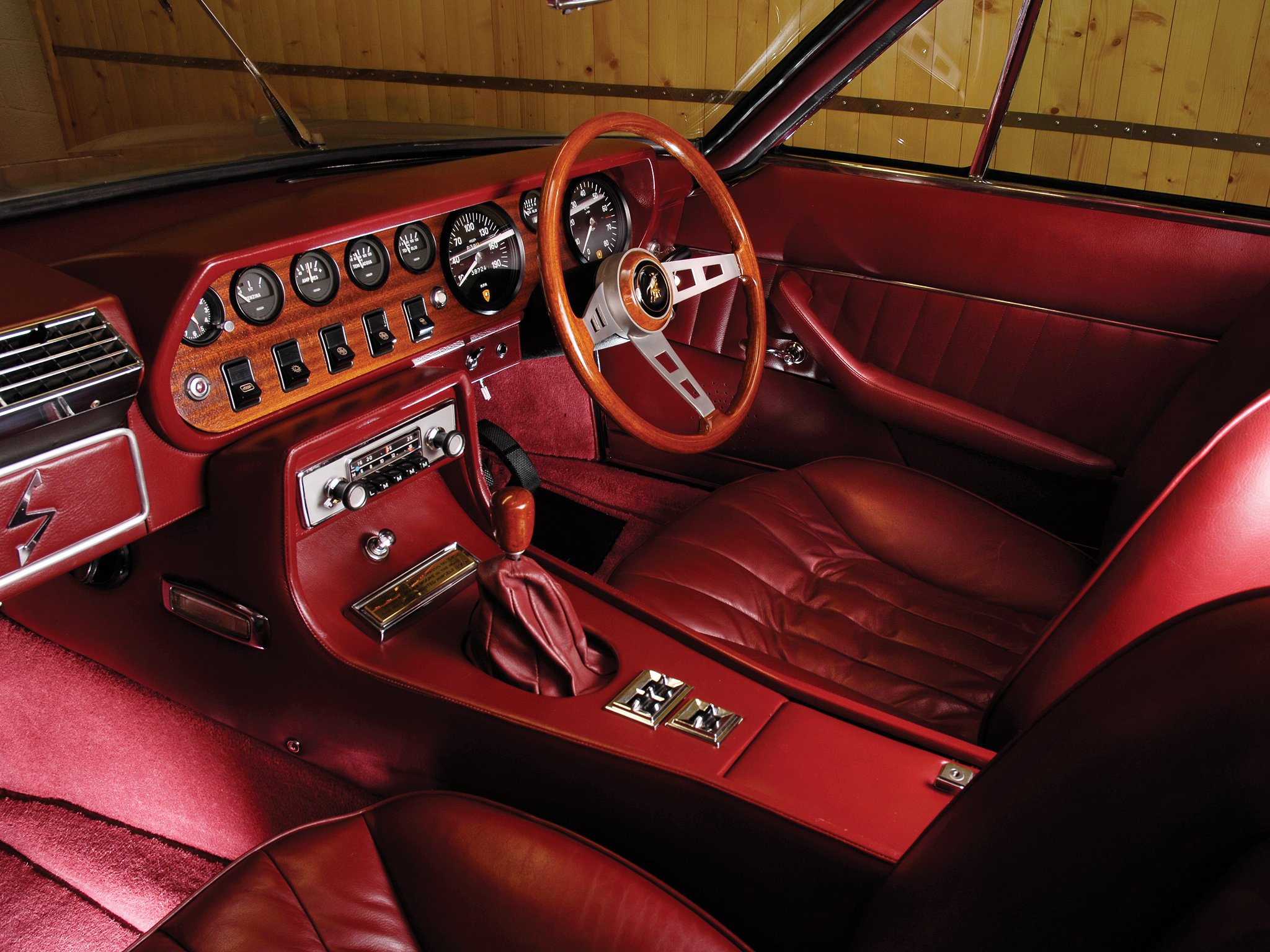 1969 71, Lamborghini, Islero, 400, Gts, Supercar, Classic, Interior Wallpaper