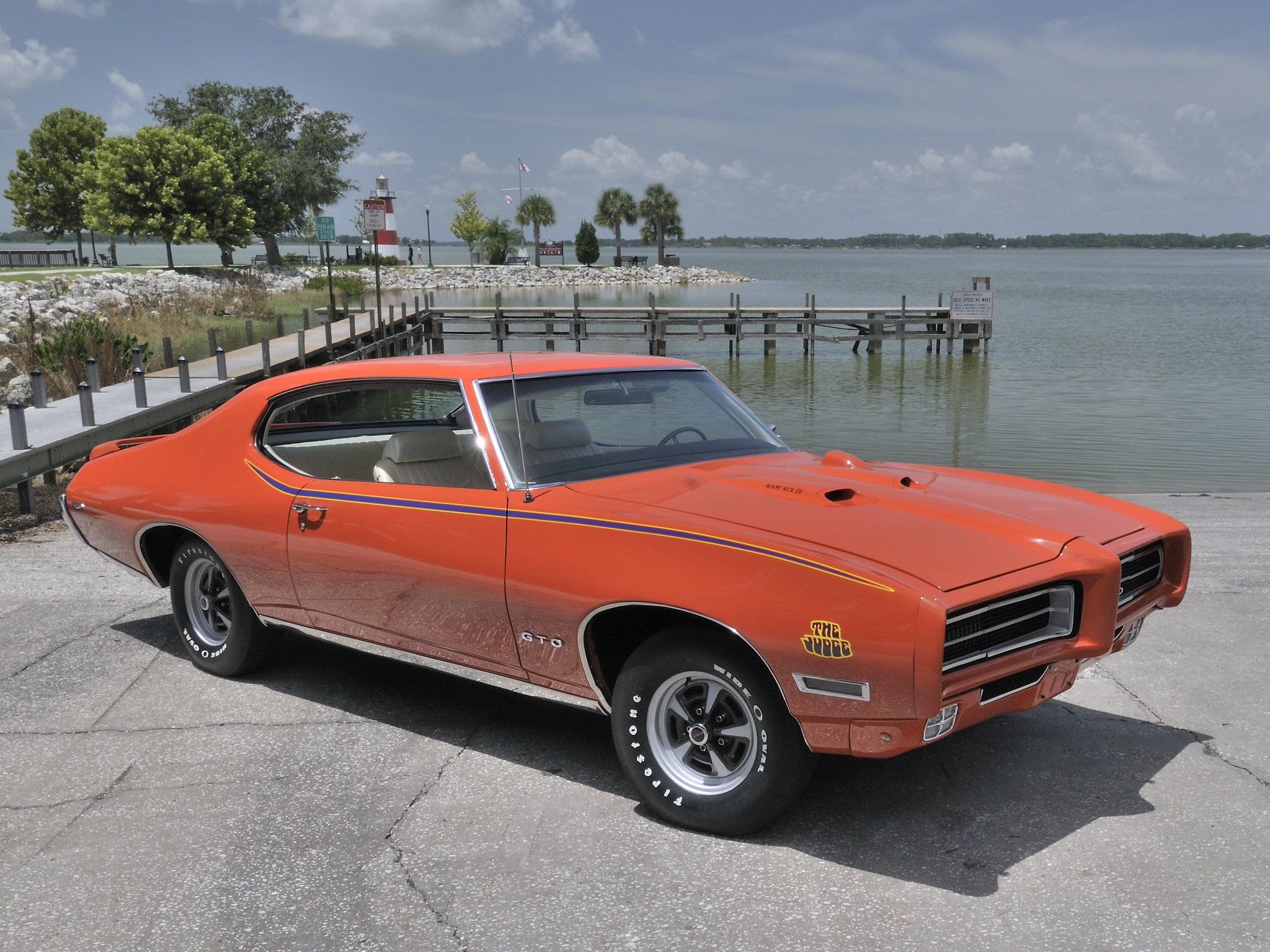 1969, Pontiac, Gto, Judge, Hardtop, Coupe, Muscle, Classic Wallpaper