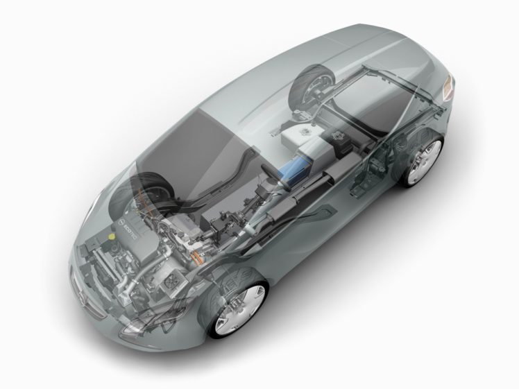 2007, Opel, Flextreme, Concept, Interior, Engine HD Wallpaper Desktop Background