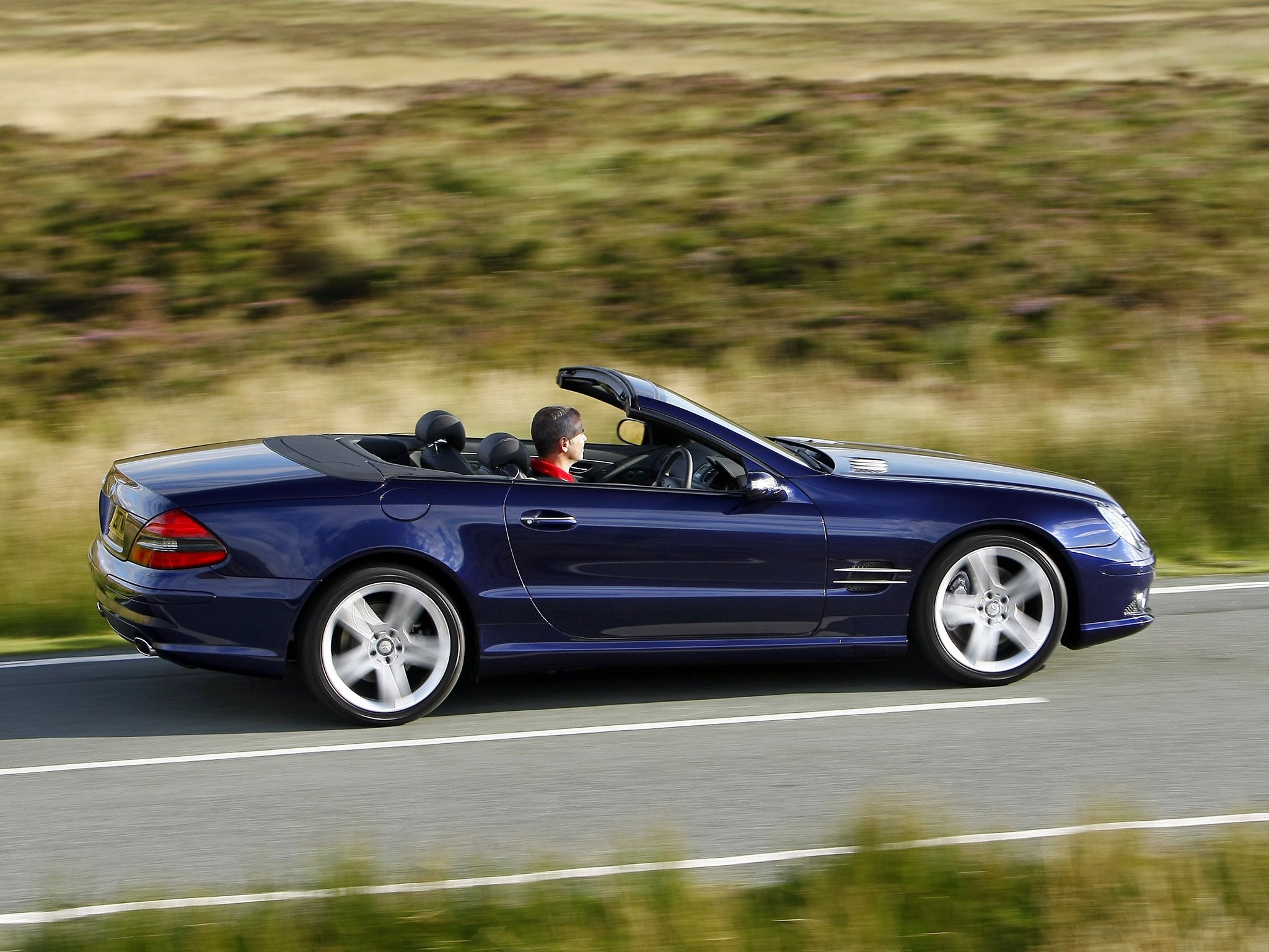 2005 08, Mercedes, Benz, S l, 500, Sports, Package, Uk spec,  r230 , Sl500, Convertible Wallpaper