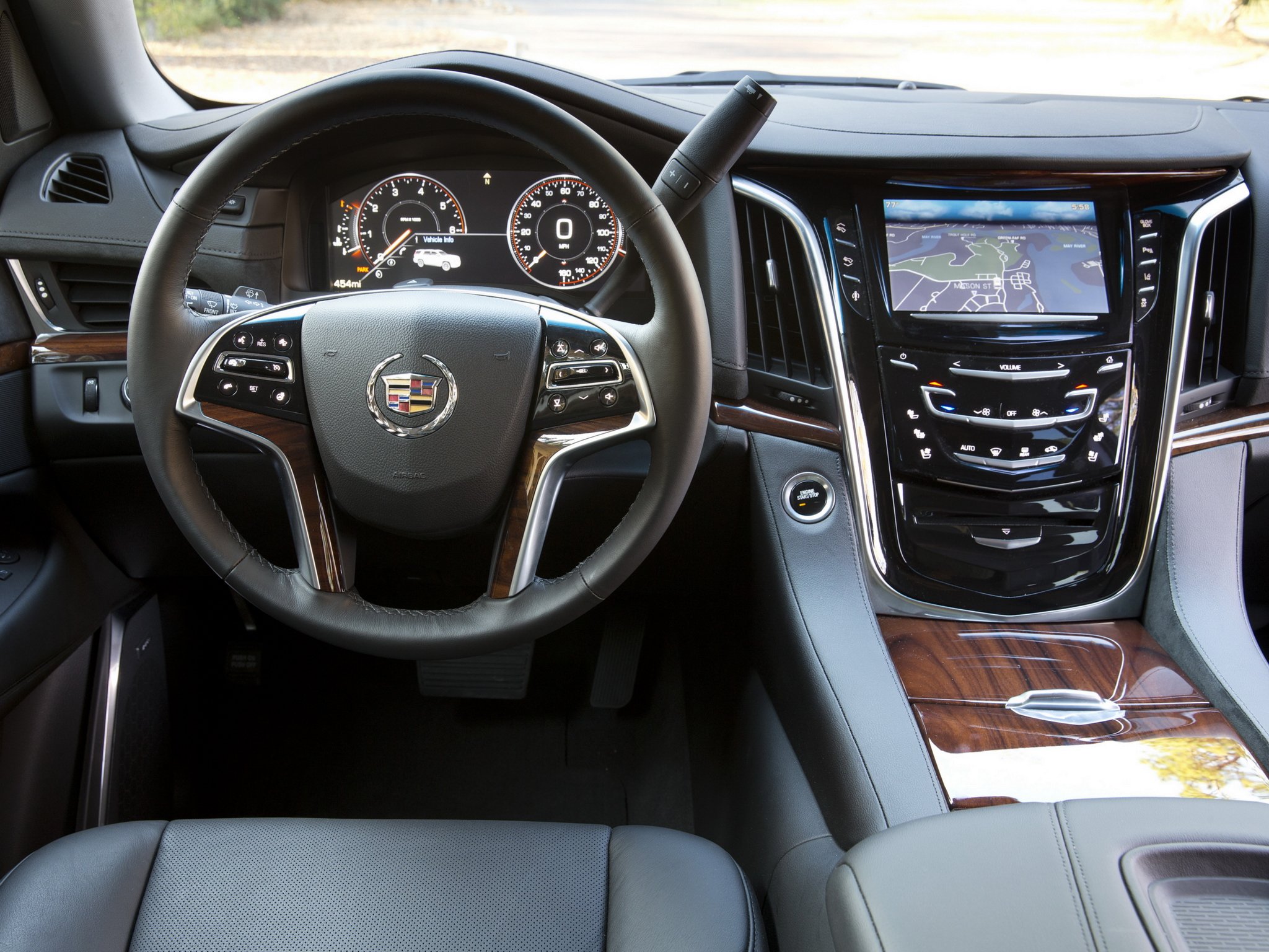 2015, Cadillac, Escalade, Suv, Luxury, Interior Wallpaper