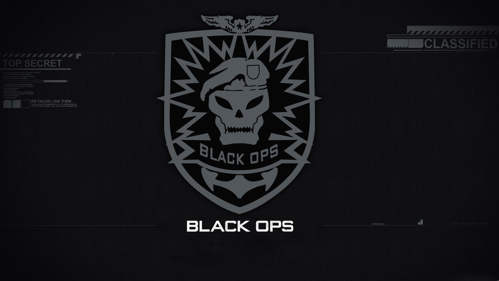 video, Games, Call, Of, Duty, Logos, Call, Of, Duty , Black, Ops Wallpaper