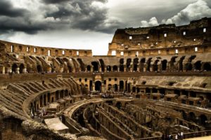 clouds, Rome, Colosseum