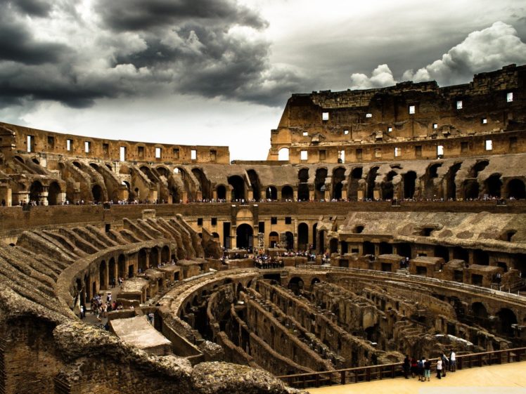 clouds, Rome, Colosseum HD Wallpaper Desktop Background