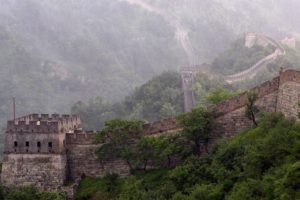mountains, Castles, Trees, Stones, Fog, Mist, The, Great, Wall, Wall, Of, China