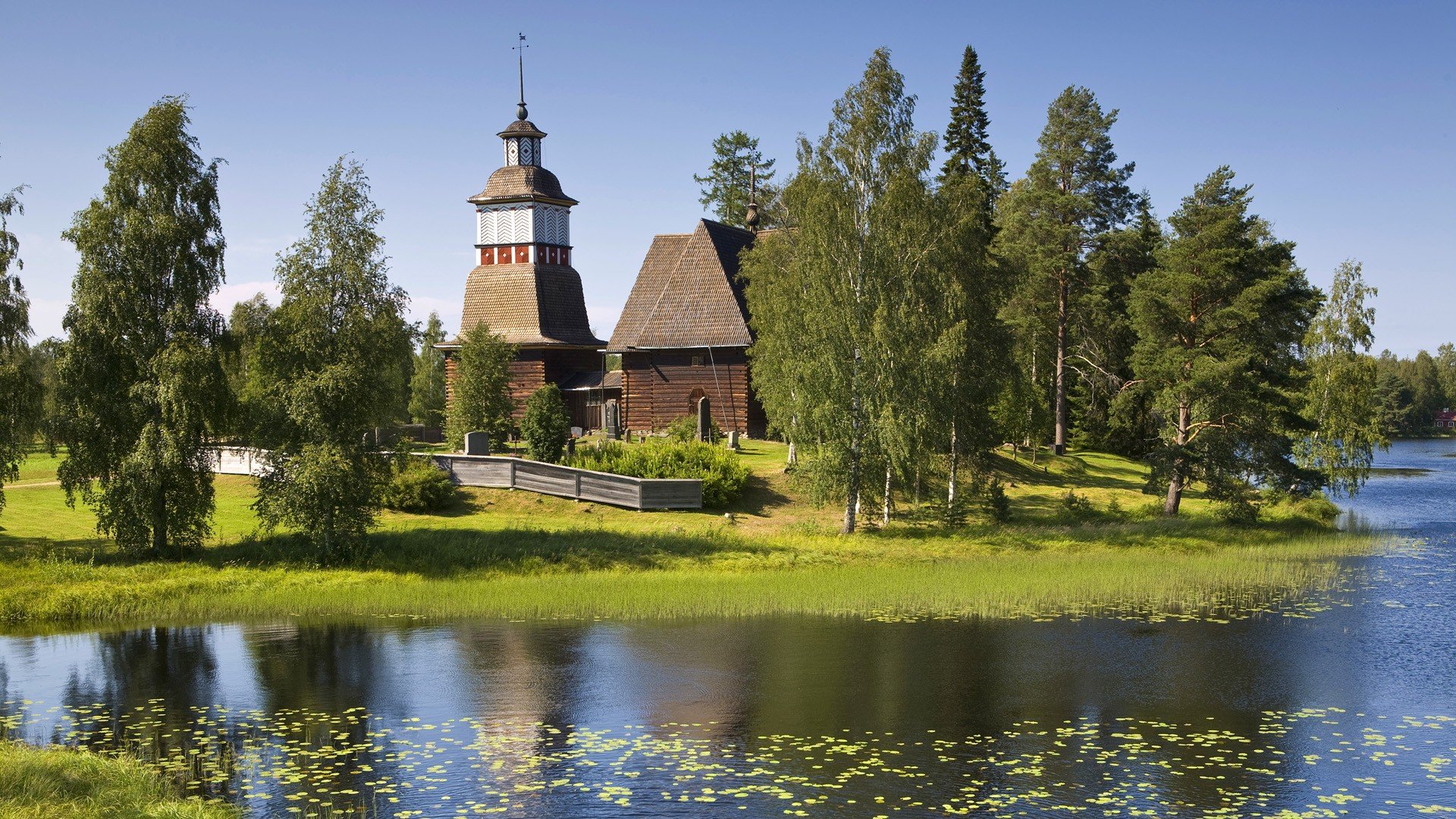 old, Churches, Finland Wallpaper