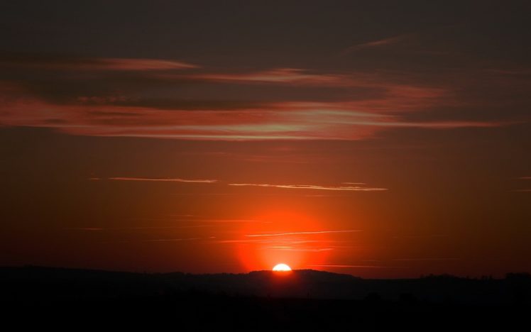 sunset, Clouds, Landscapes HD Wallpaper Desktop Background