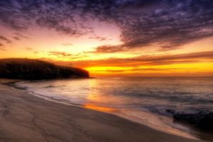 sunset, Ocean, Landscapes, Nature, Coast, Beaches