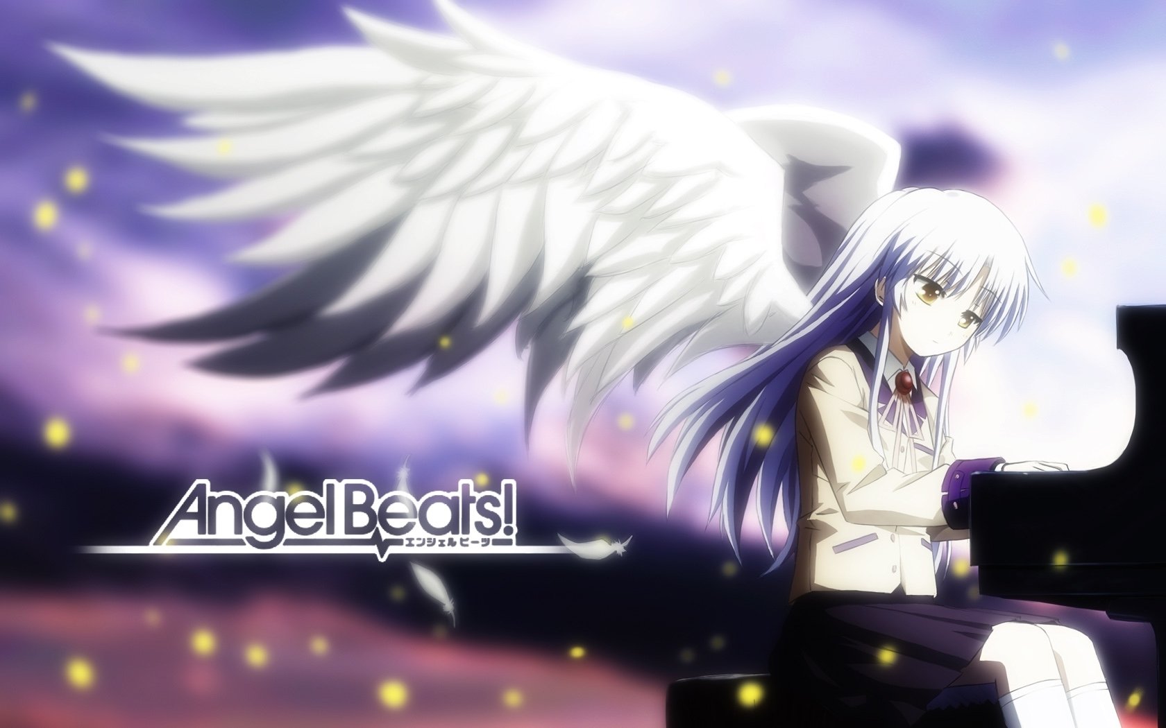angel, Beats , School, Uniforms, Tachibana, Kanade Wallpaper