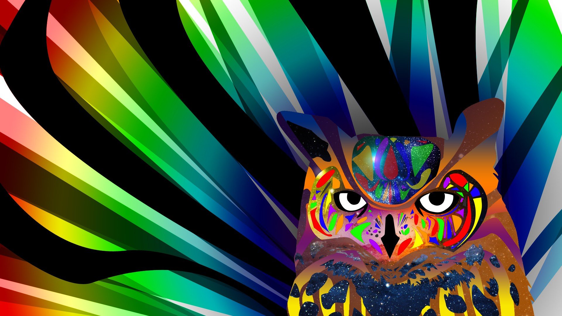 abstract, Owls Wallpaper