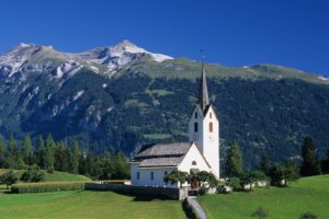 mountains, Churches
