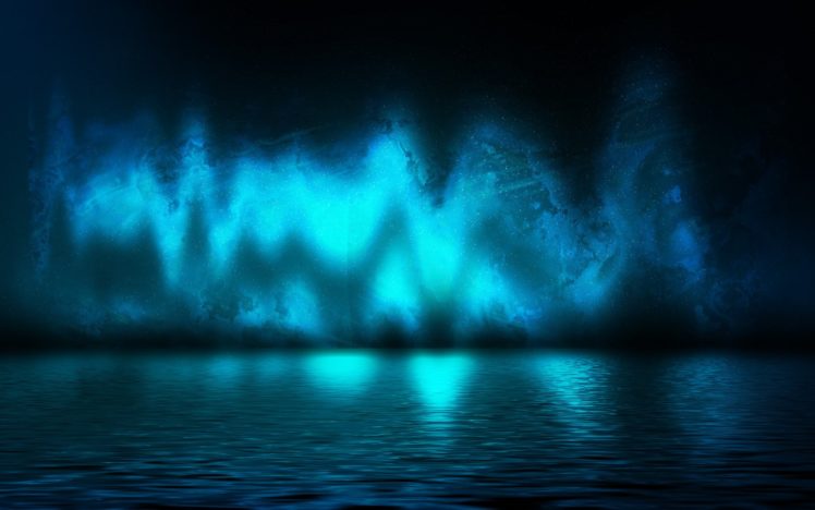 blue, Aurora, Borealis, Sea HD Wallpaper Desktop Background