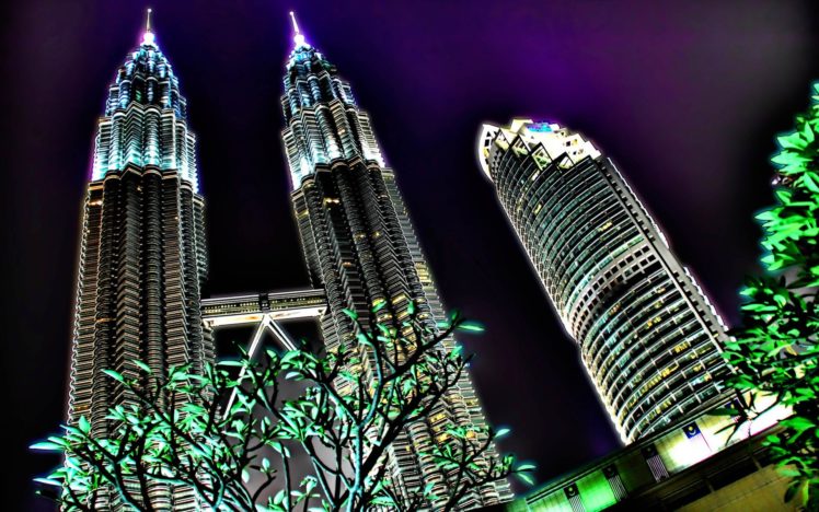 cityscapes, Architecture, Skyscrapers, Malaysia, Hdr, Photography, Petronas, Towers HD Wallpaper Desktop Background