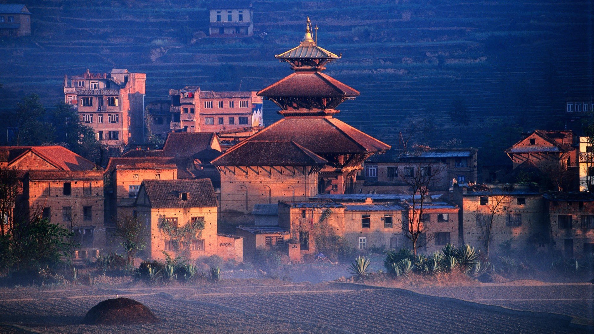sunrise, Asia, Nepal Wallpaper