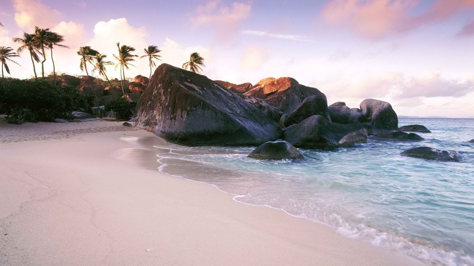 sunset, West, Islands, British, Virgin, Islands Wallpaper