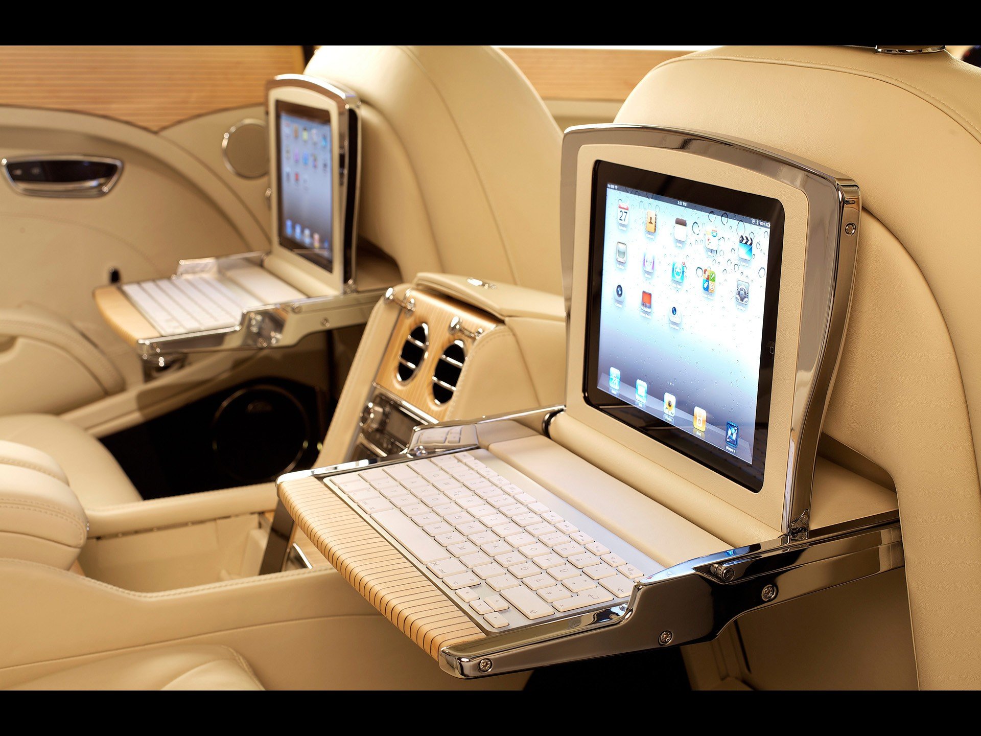 tables, Interior, Bentley, Ipad, Picnic, Bentley, Mulsanne Wallpaper