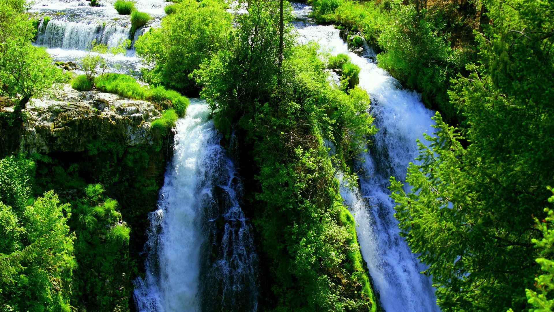 landscapes, Nature, Waterfalls, Land Wallpaper