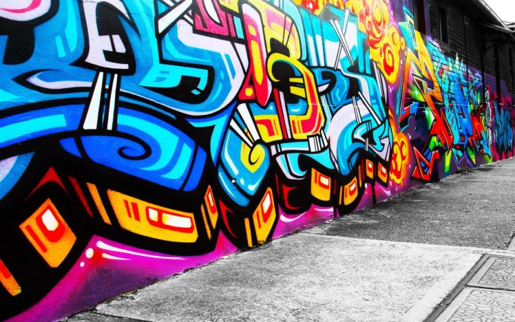 abstract, Cityscapes, Graffiti HD Wallpaper Desktop Background