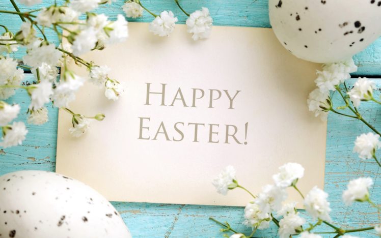 blue, Easter, Happy, Delicate, Flowers, Pastel, Eggs, Spring HD Wallpaper Desktop Background