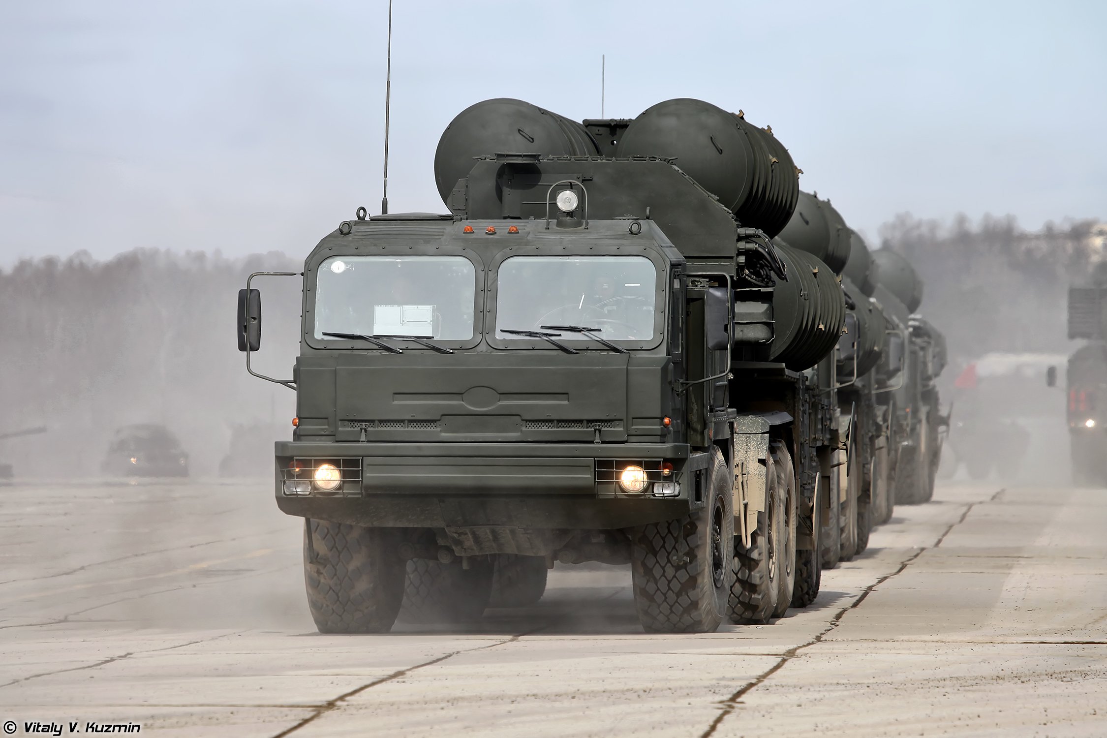 5p85t2, Tel, For, S 400, Missile, System, Truck, April, 9th, Rehearsal, In, Alabino, Of, 2014, Victory, Day, Parade, Russia, Military, Army, Russian Wallpaper
