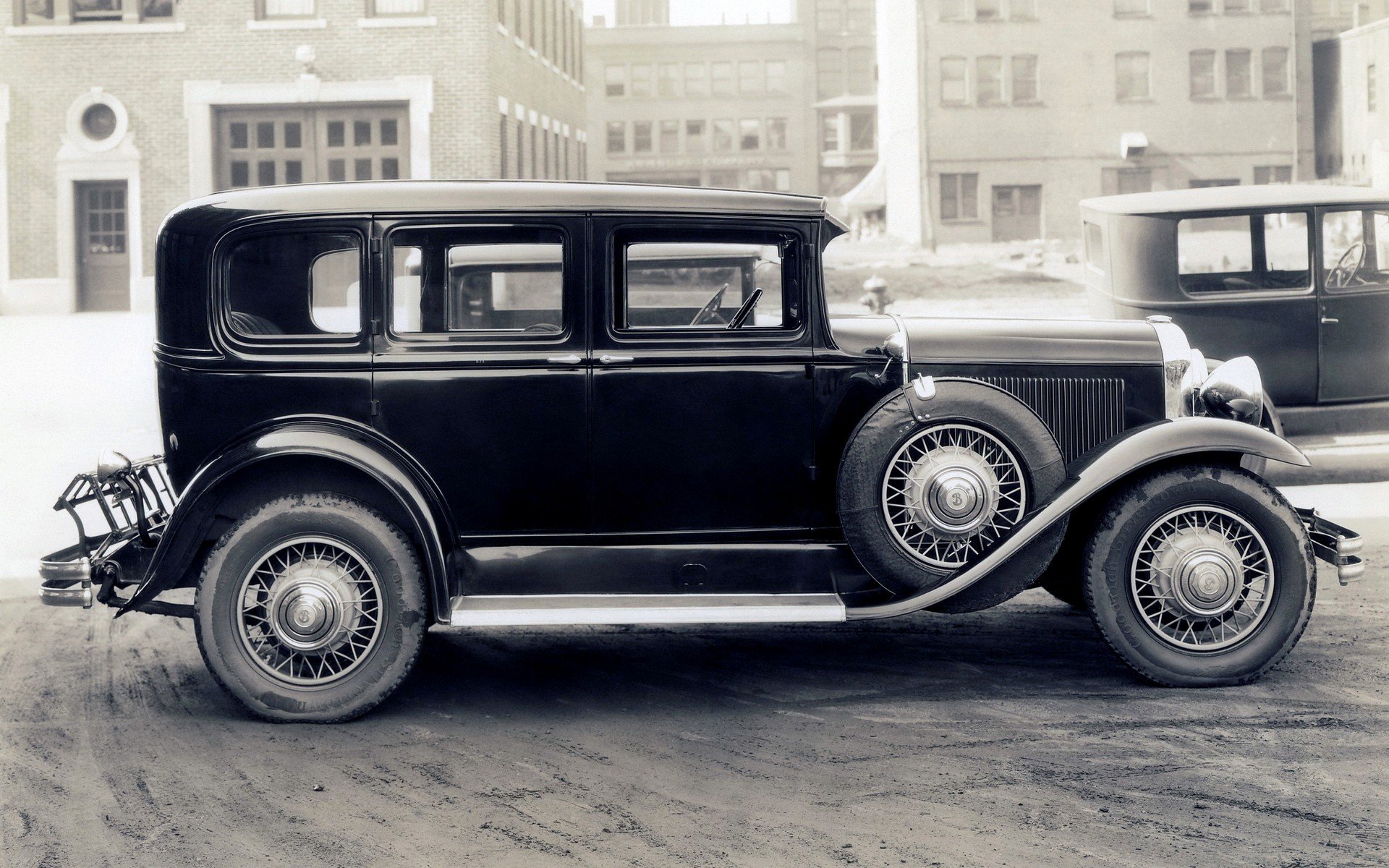 black, And, White, Vintage, Cars, Buick, Antique Wallpaper