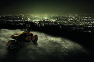 cityscapes, Motorbikes, Can am, Spyder