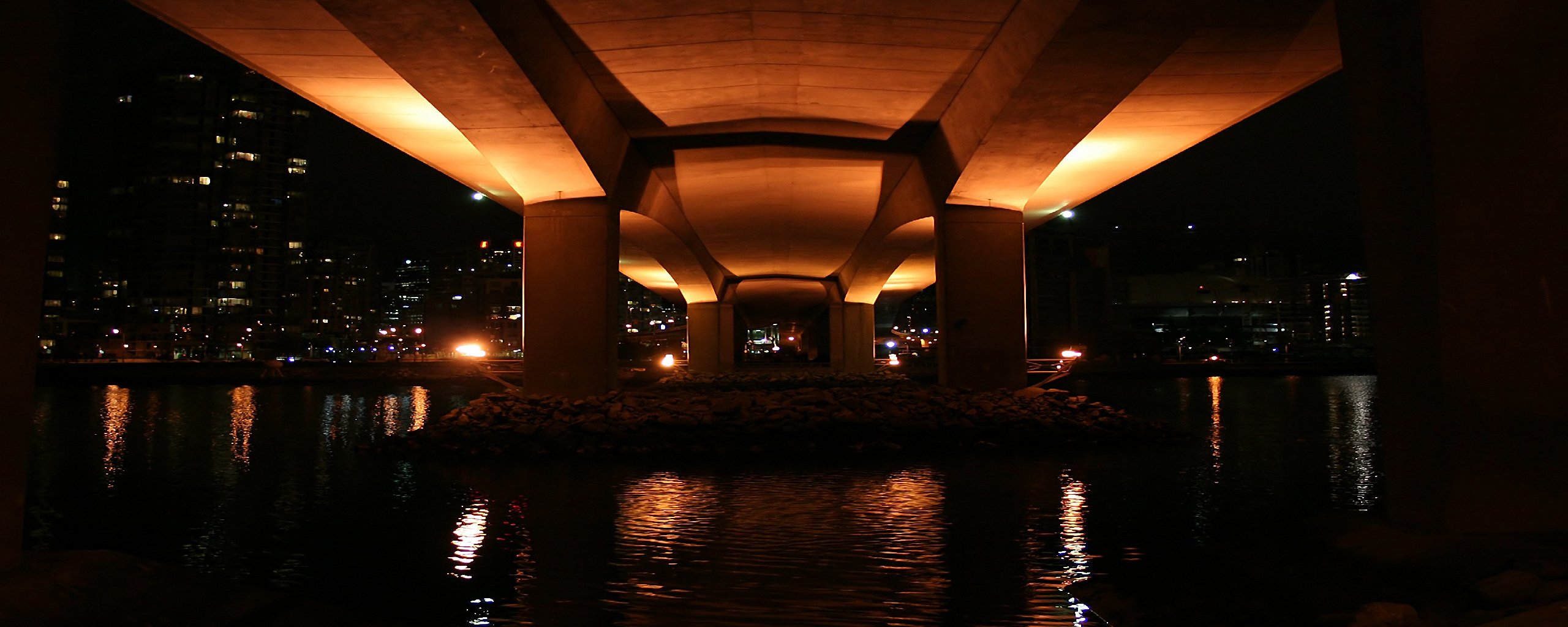 night, Bridges, Cities Wallpaper