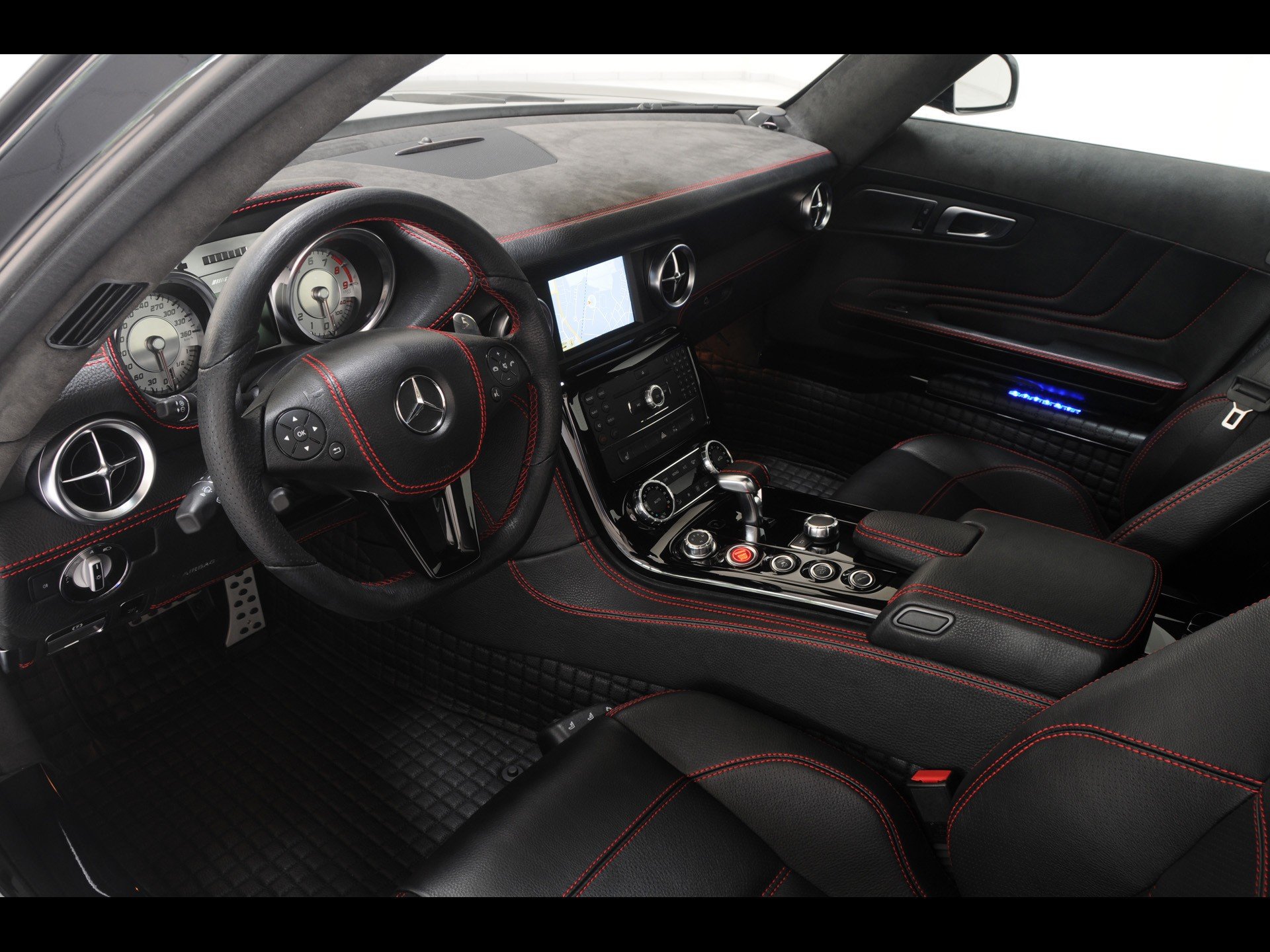 interior, Brabus, Car, Interiors, Mercedes benz, Mercedes benz, Sls, Amg, E cell Wallpaper