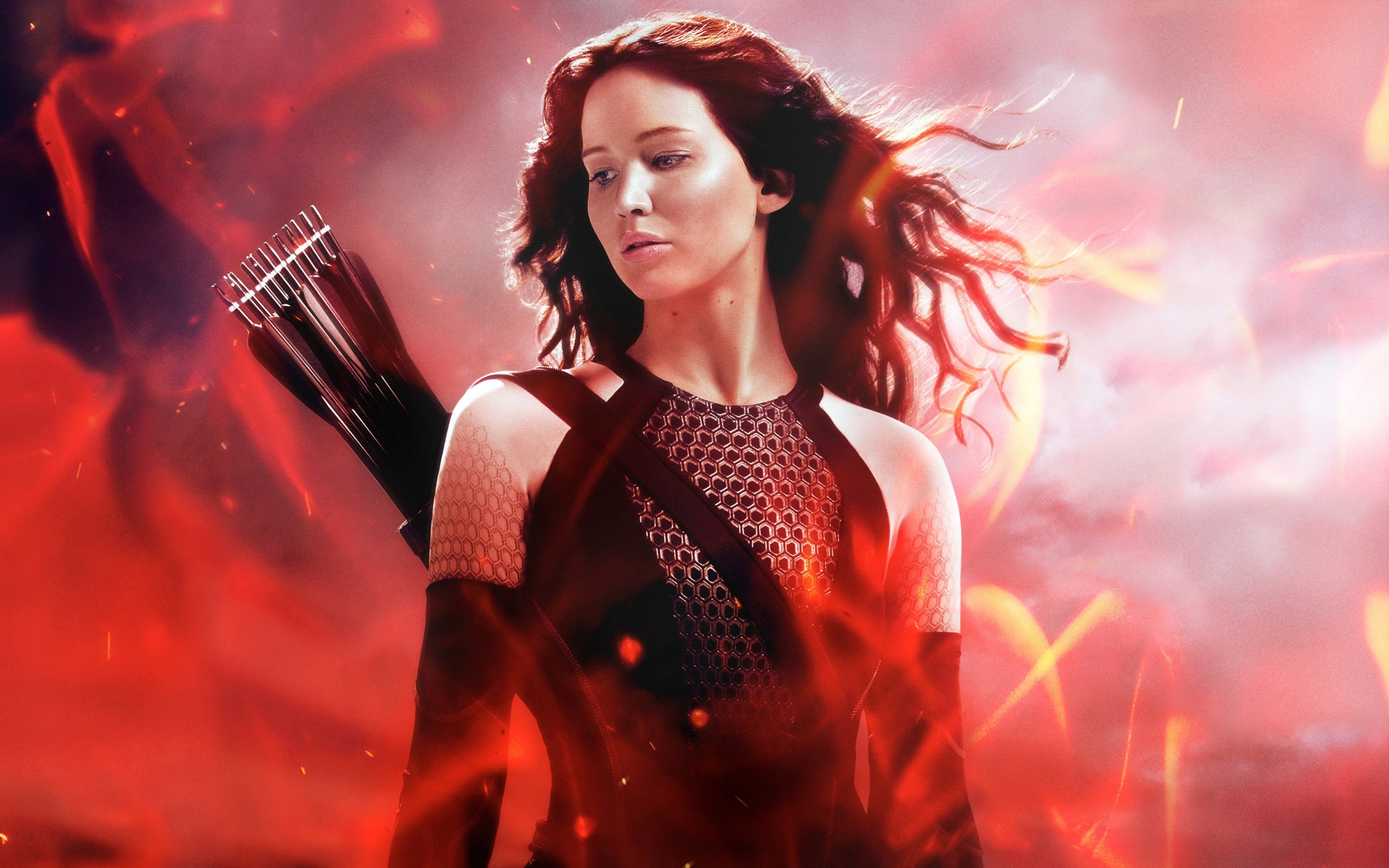 katniss, In, The, Hunger, Games, Catching, Fire, 4000x2500, Jennifer, Lawrence Wallpaper