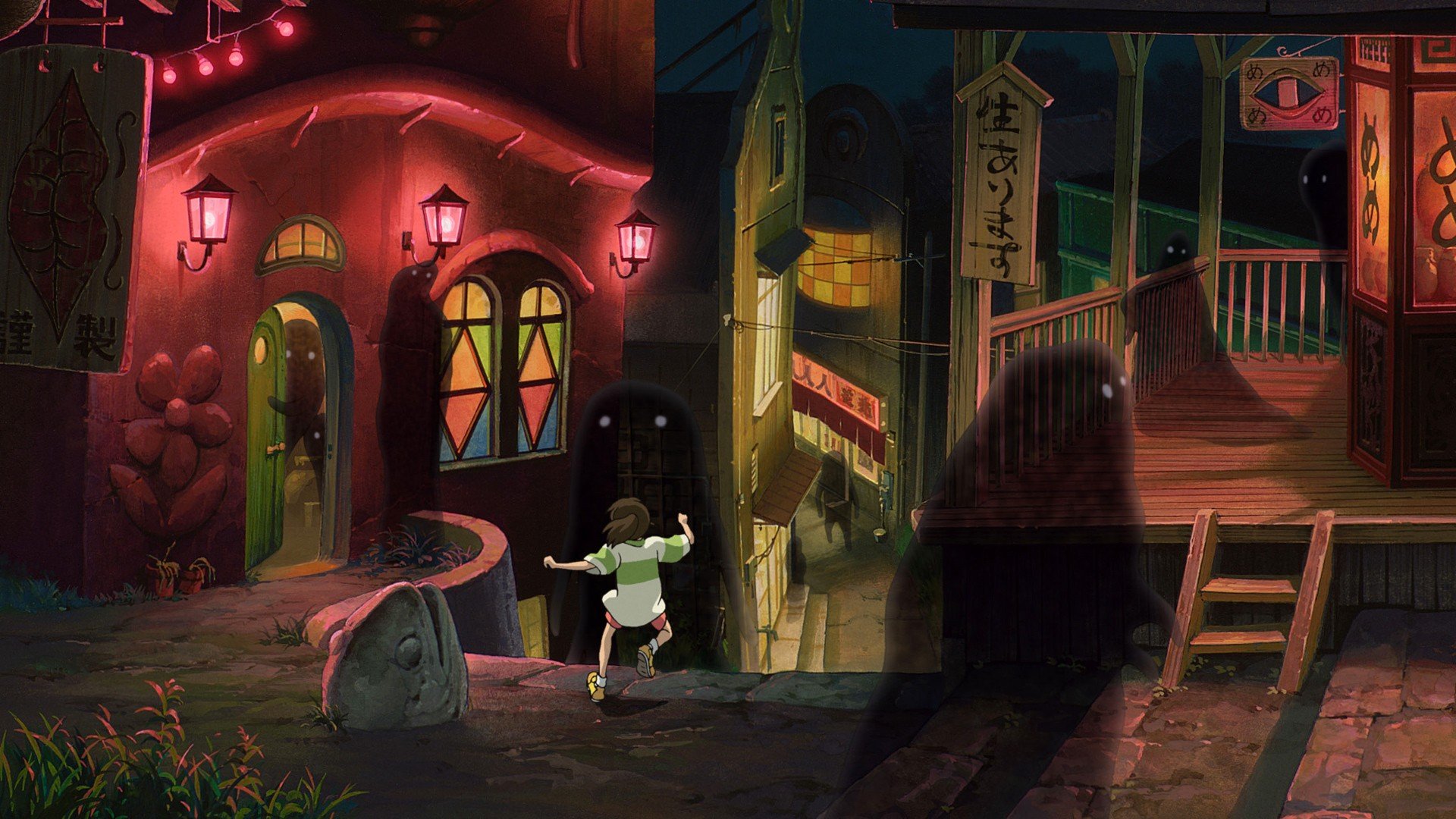 spirited, Away, Ghosts, Studio, Ghibli Wallpaper