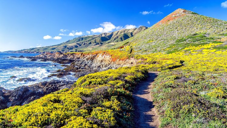mountains, Landscapes, Nature, California, Beaches HD Wallpaper Desktop Background
