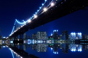 cityscapes, Night, Lights, Bridges, Scenic, Skyscapes