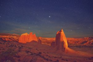 mountains, Landscapes, Nature, Stars, Deserts