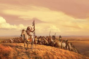 paintings, Landscapes, Valleys, Horses, Indians, Artwork, Spears, Skyscapes, Leader, Tribes