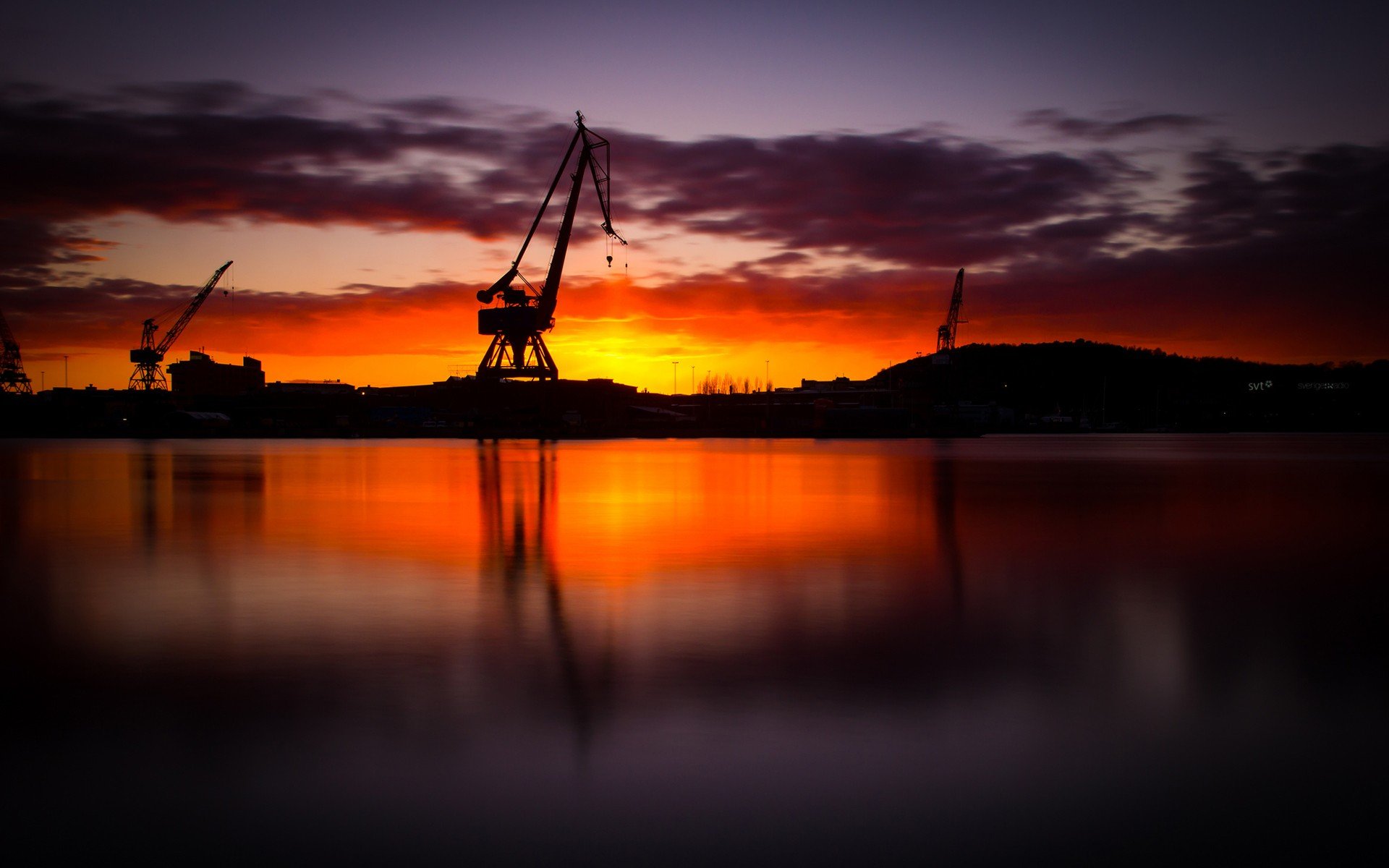 dawn, Lakes Wallpaper