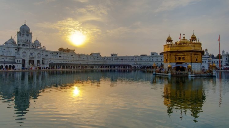 water, Cityscapes, Golden, Temple, Amritsar HD Wallpaper Desktop Background
