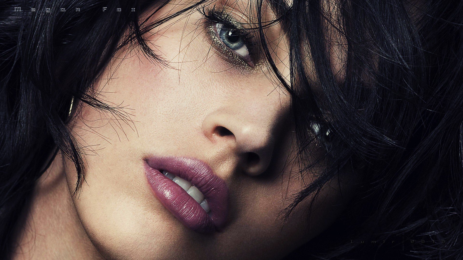 brunettes, Women, Eyes, Megan, Fox, Actress, Lips, Celebrity, Lumir Wallpaper
