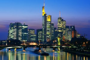 skyline, Night, Frankfurt, Germany, Cityscape, City, 4000x3000, Building