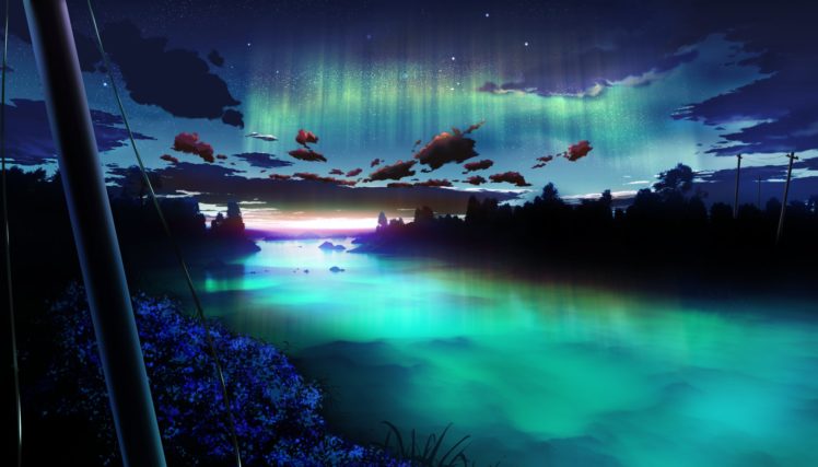 clouds, Flowers, Landscape, Night, Nobody, Original, Scenic, Sky, Water, Y k HD Wallpaper Desktop Background