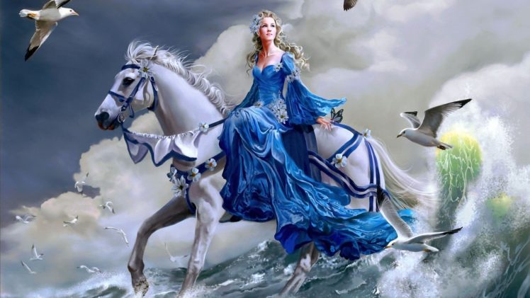 women, Horses HD Wallpaper Desktop Background