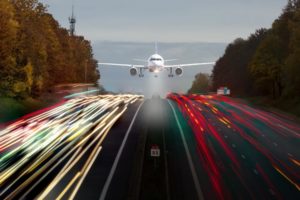 aircraft, Highways, Long, Exposure, Photo, Manipulation