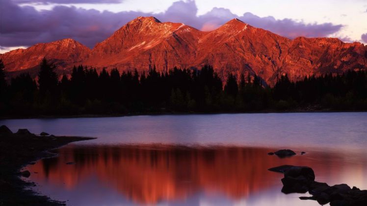 sunset, Forests, National, Colorado, Glow, Range HD Wallpaper Desktop Background