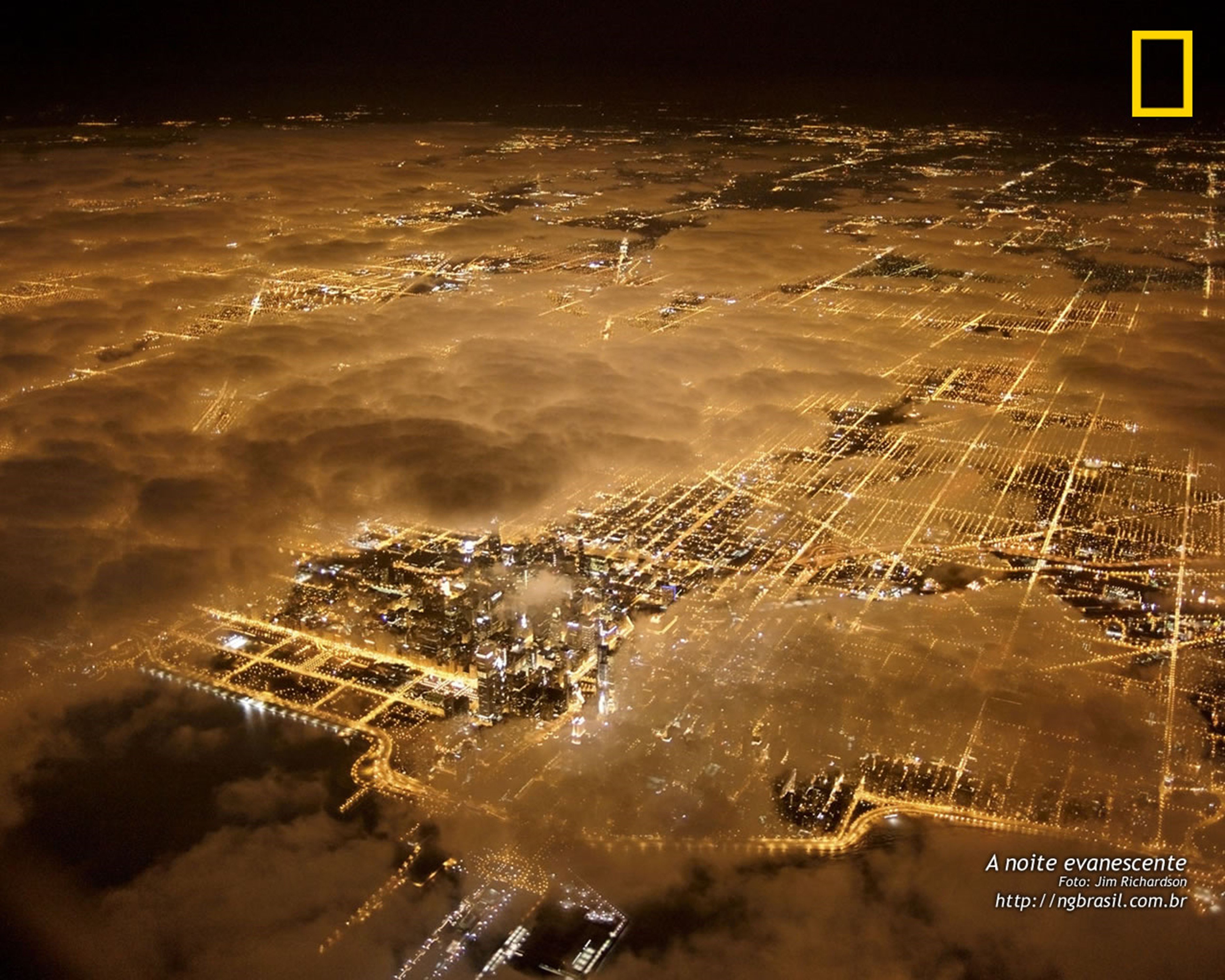 national, Geographic, Chicago, Night, City Wallpaper