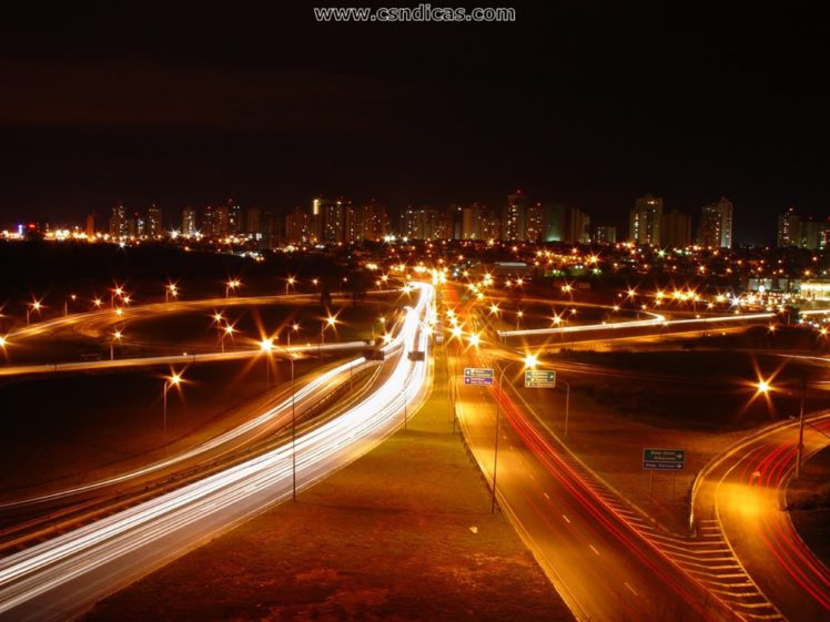 traffic, Night, Sa HD Wallpaper Desktop Background