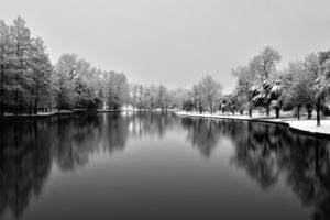 rivers, Landscapes, Winter, Snow, Reflection
