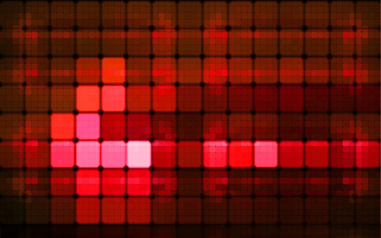 red, Squares HD Wallpaper Desktop Background