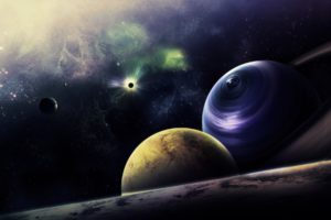 sci, Fi, Science, Outer, Space, Planets, Moons, Stars, Nebula
