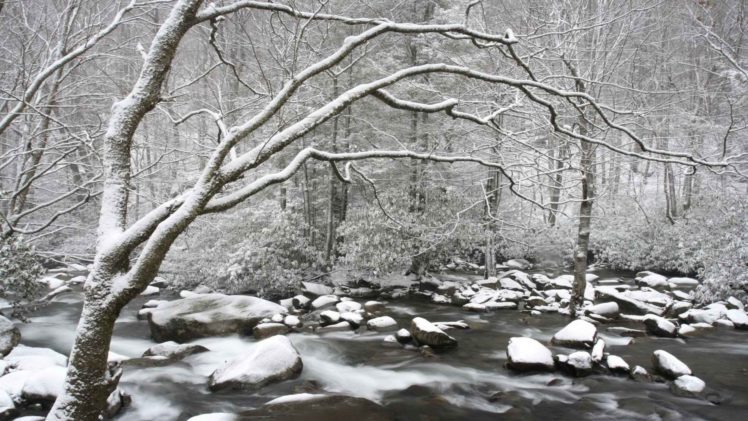 mountains, Winter, Tennessee, National, Park HD Wallpaper Desktop Background